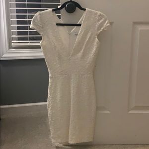 White sequence dress